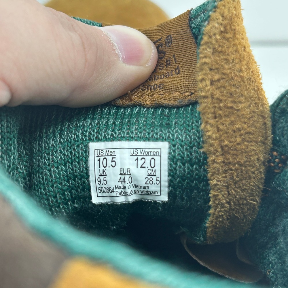 Vans Brown Suede High-Top Sneakers with Green Lining - Picture 8 of 9